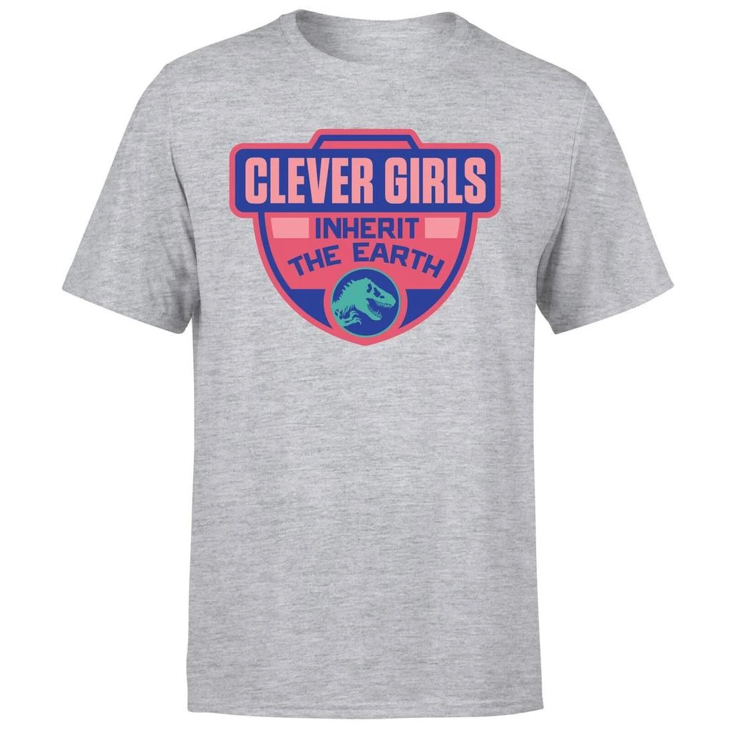 商品Jurassic Park|Jurassic Park Clever Girls Inherit The Earth Men's T-Shirt - Grey,价格¥167,第5张图片详细描述