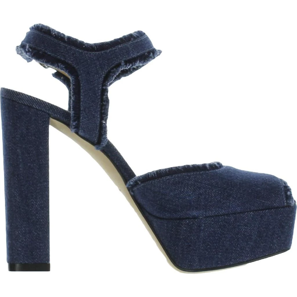 商品Sergio Rossi|Sergio Rossi Womens Monica Denim Square Toe Heels,价格¥1268,第2张图片详细描述