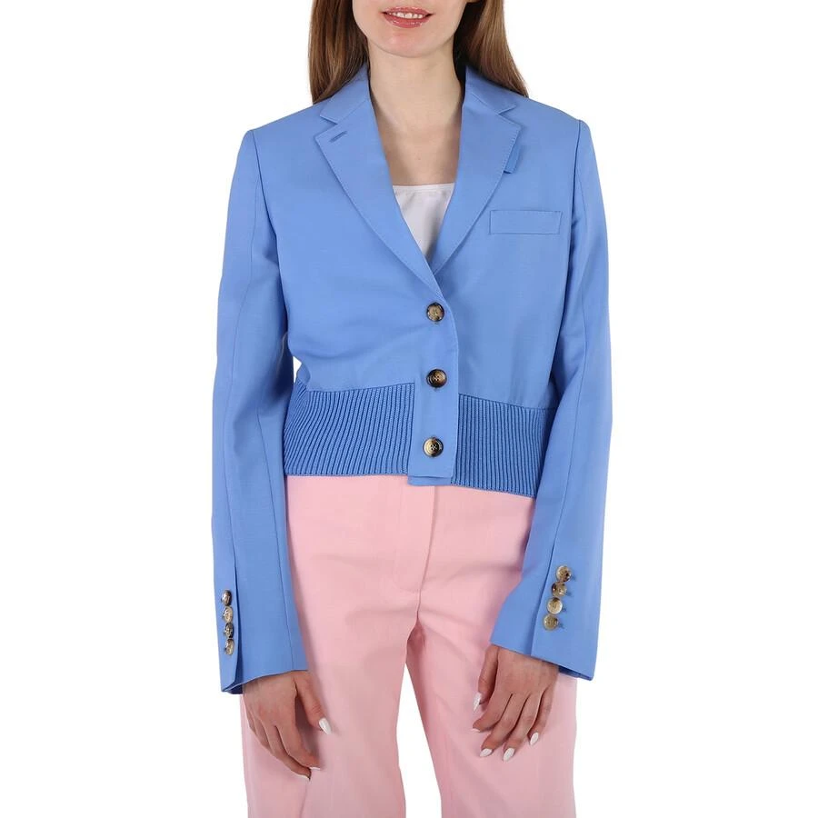 商品Burberry|Ladies Vivid Cobalt Mohair-Wool Tailored Blazer Jacket,价格¥2249,第1张图片