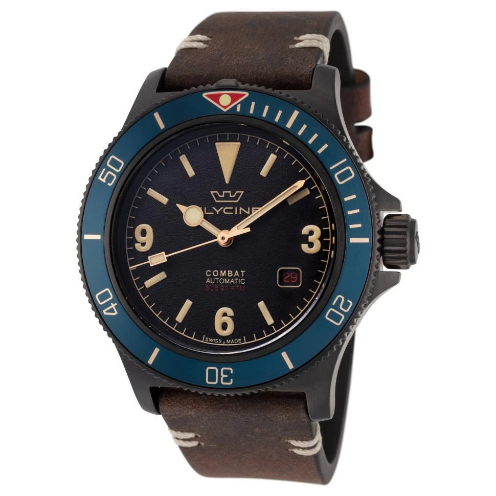 商品Glycine|Glycine Combat Sub 42 Vintage Men's Automatic Watch,价格¥2699,第1张图片