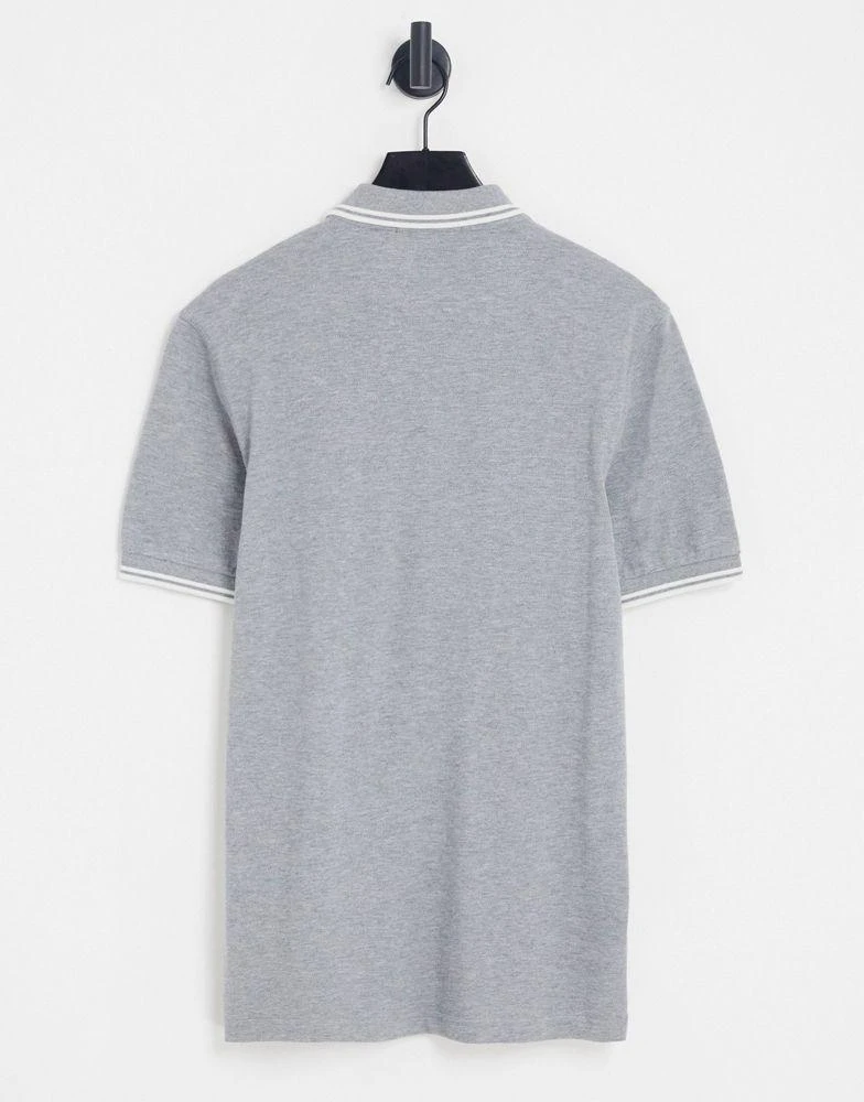 商品Fred Perry|Fred Perry twin tipped polo shirt in grey,价格¥629,第4张图片详细描述