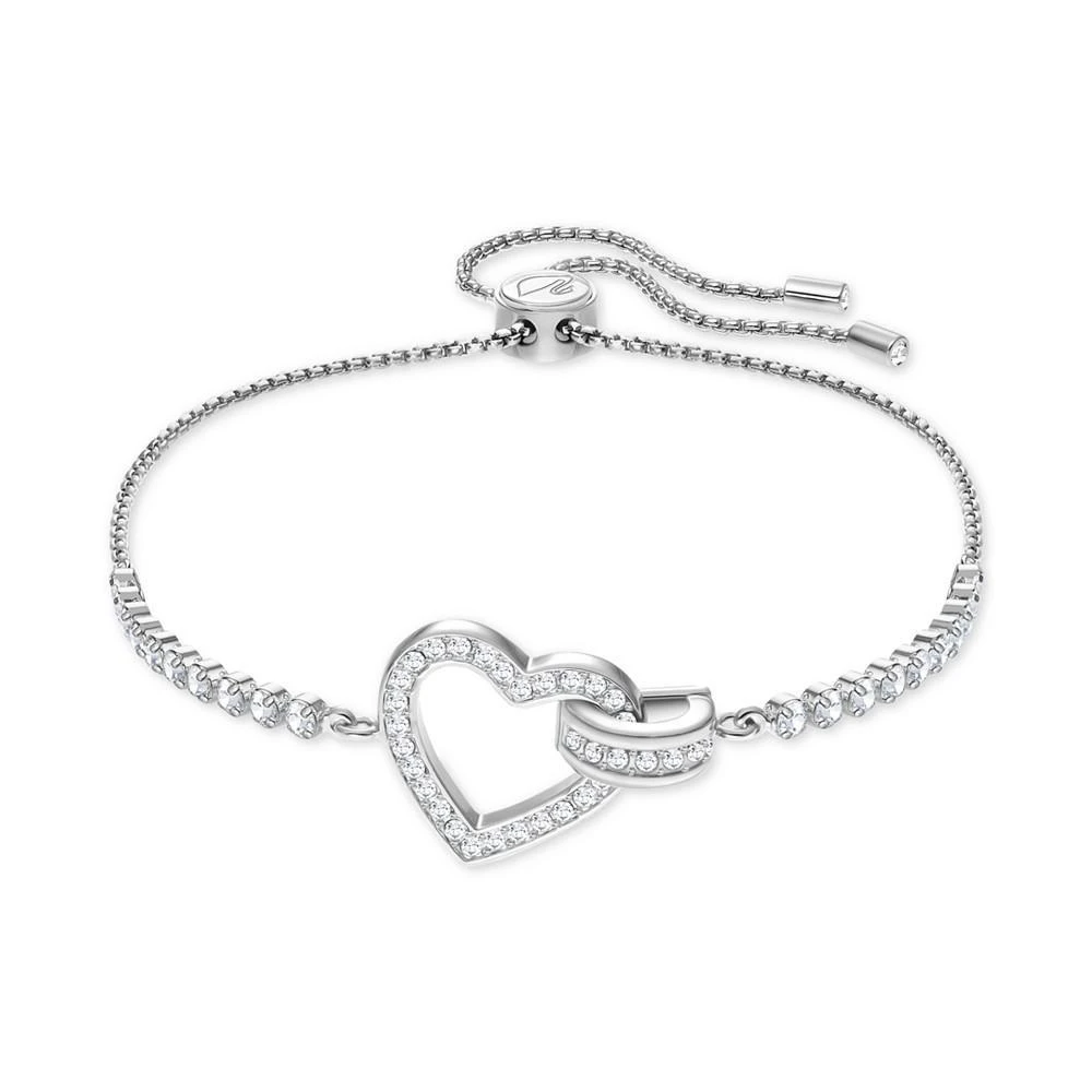 商品Swarovski|Rose Gold-Tone Crystal Heart & Circle Slider Bracelet,价格¥881,第1张图片