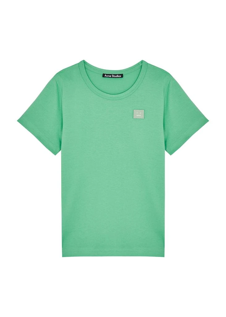 商品Acne Studios|KIDS Nash green logo cotton T-shirt,价格¥223,第1张图片