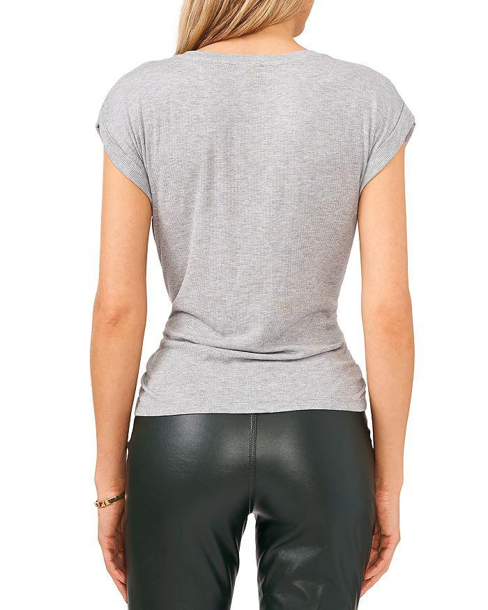 商品Vince Camuto|Knot Front Rib Tee,价格¥219,第2张图片详细描述