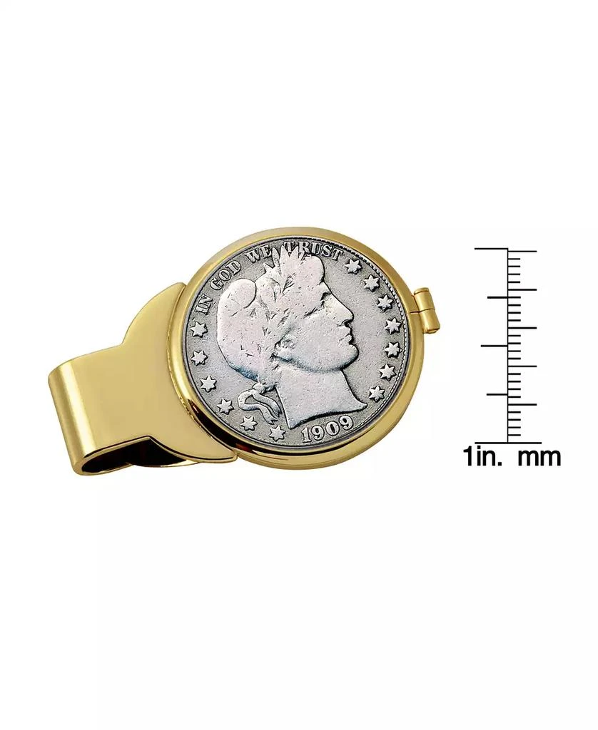 商品American Coin Treasures|Men's Silver Barber Half Dollar Coin Money Clip,价格¥598,第3张图片详细描述