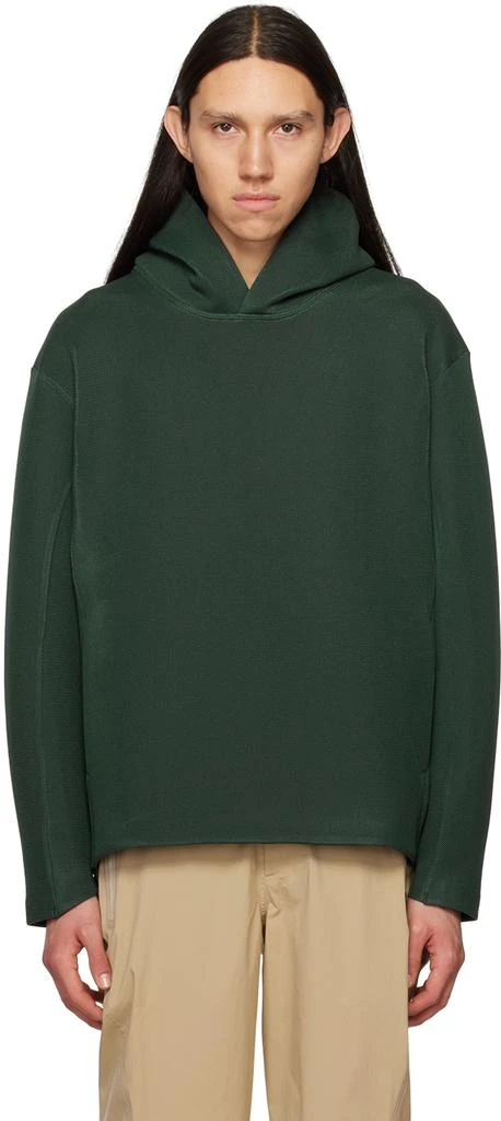 商品DESCENTE|Green Double Raschel Hoodie,价格¥921,第1张图片