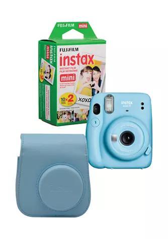 商品Fujifilm|Instax Mini 11 Instant Camera Bundle - Sky Blue,价格¥856,第1张图片