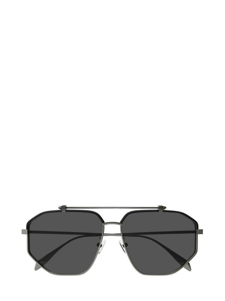 商品Alexander McQueen|Alexander McQueen Eyewear Aviator Frame Sunglasses,价格¥2125,第1张图片