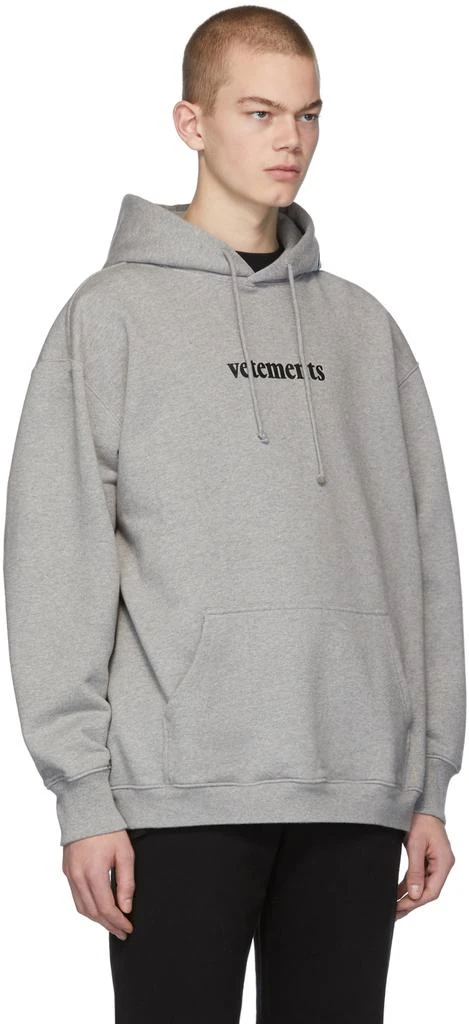 商品Vetements|Grey Postage Hoodie,价格¥5703,第2张图片详细描述
