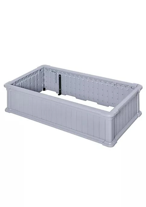商品belk|48 X 24 X 12 Raise Garden Bed Kit Planter Box Above Ground For Flowers Herb Vegetables Outdoor Garden Backyard With Easy Assembly Grey,价格¥931,第1张图片