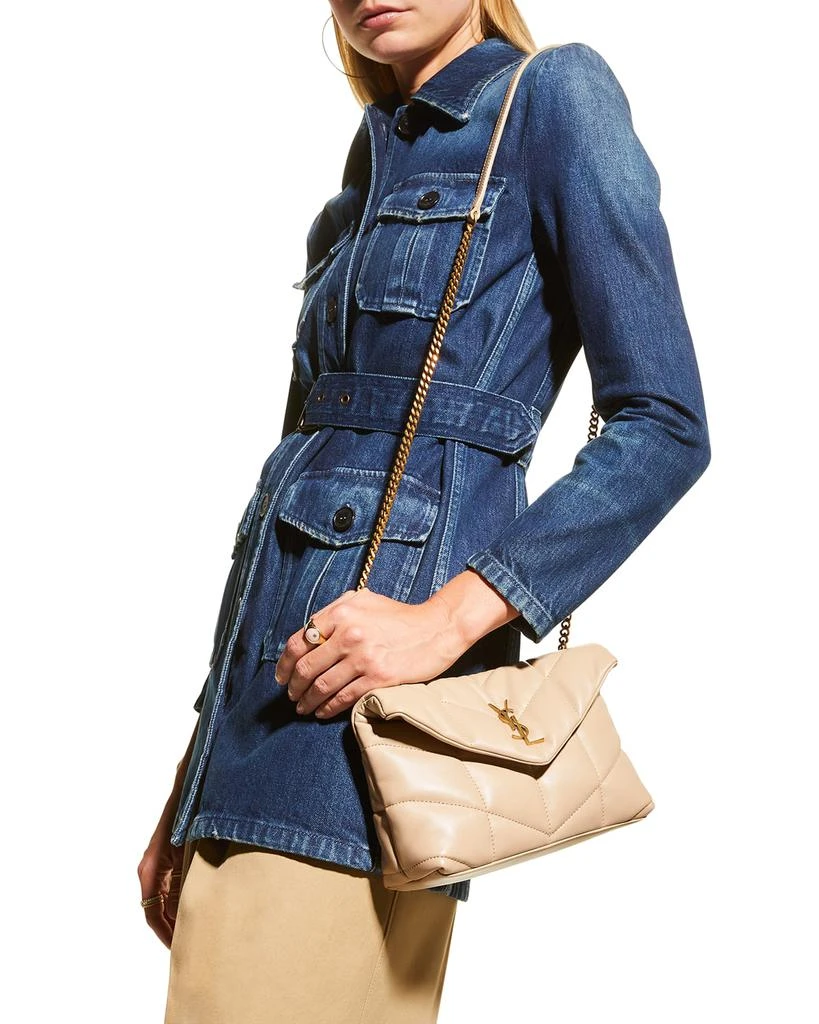 商品Yves Saint Laurent|LouLou Toy YSL Puffer Quilted Lambskin Crossbody Bag,价格¥17717,第5张图片详细��描述