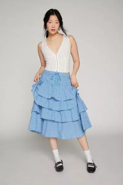 商品Kimchi Blue|Kimchi Blue Diana Tiered Maxi Skirt,价格¥227,第1张图片