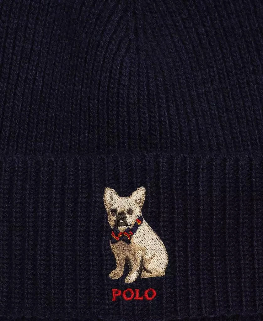商品Ralph Lauren|Men's Embroidered Frenchie Beanie,价格¥436,第3张图片详细描述