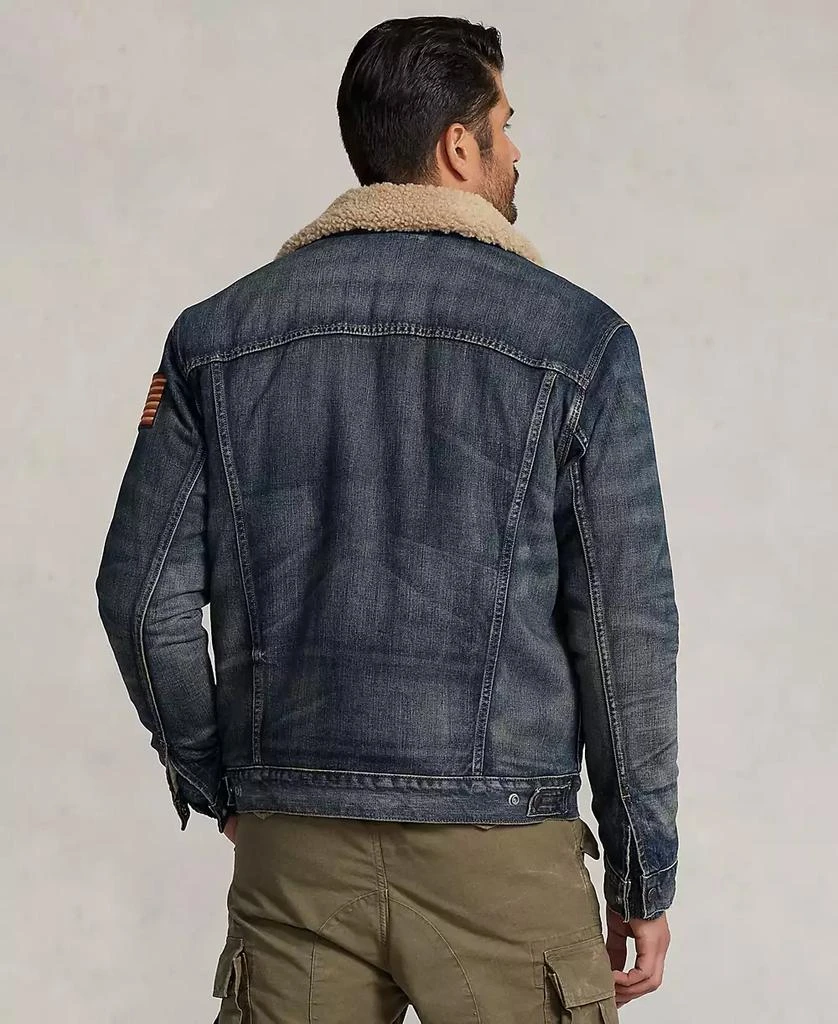 商品Ralph Lauren|Men's Big & Tall Fleece-Lined Denim Trucker Jacket,价格¥2453,第2张图片详细描述