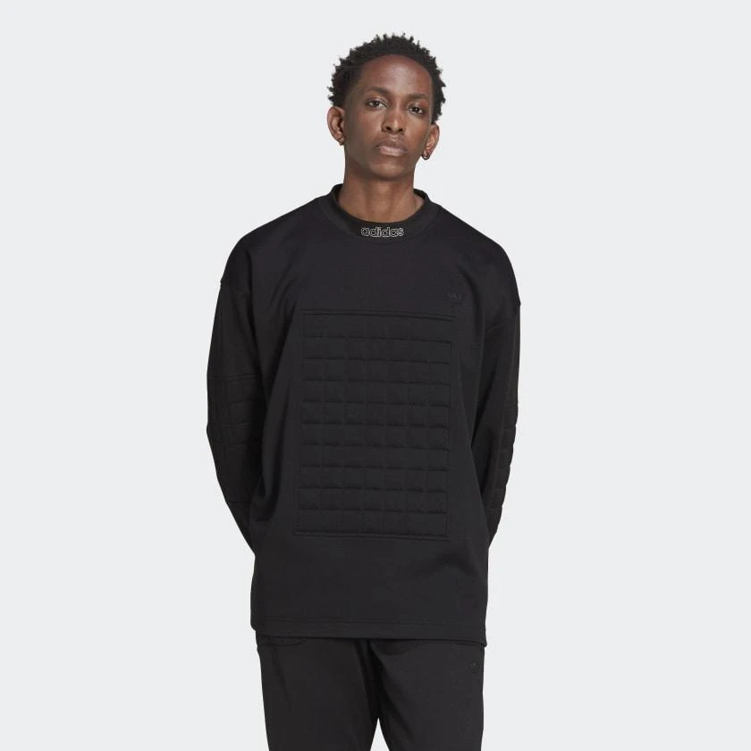 商品Adidas|Men's adidas Blue Version Goalkeeper Crew Sweatshirt,价格¥554,第2张图片详细描述