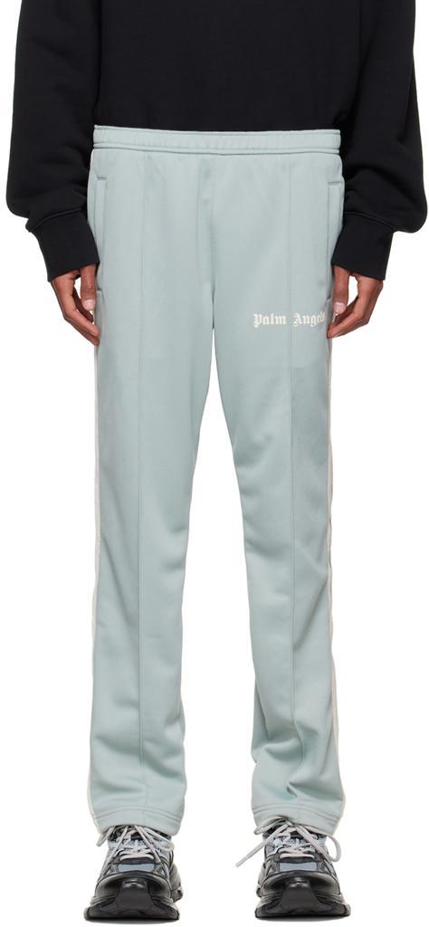 商品Palm Angels|Blue Polyester Lounge Pants,价格¥3522,第1张图片