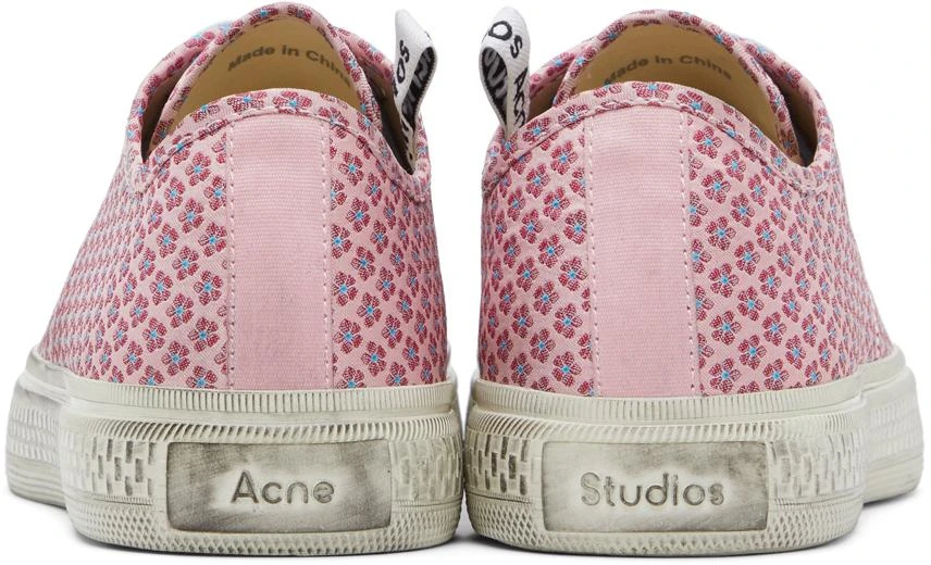 商品Acne Studios|Pink & Blue Ballow Jacquard Alina Sneakers,价格¥1489,第2张图片详细描述