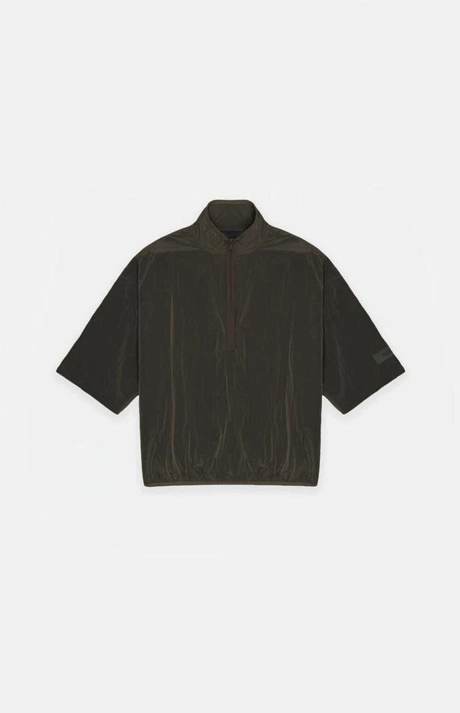 商品Essentials|Essentials Ink Crinkle Nylon Half Zip Mock Neck Shirt,价格¥732,第1张图片详细描述