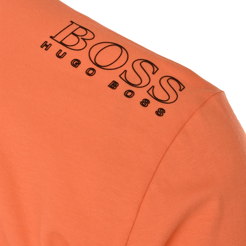 Hugo Boss 雨果博斯 男士橙色纯色款棉质短袖T恤 TEE-181-6415-644 商品