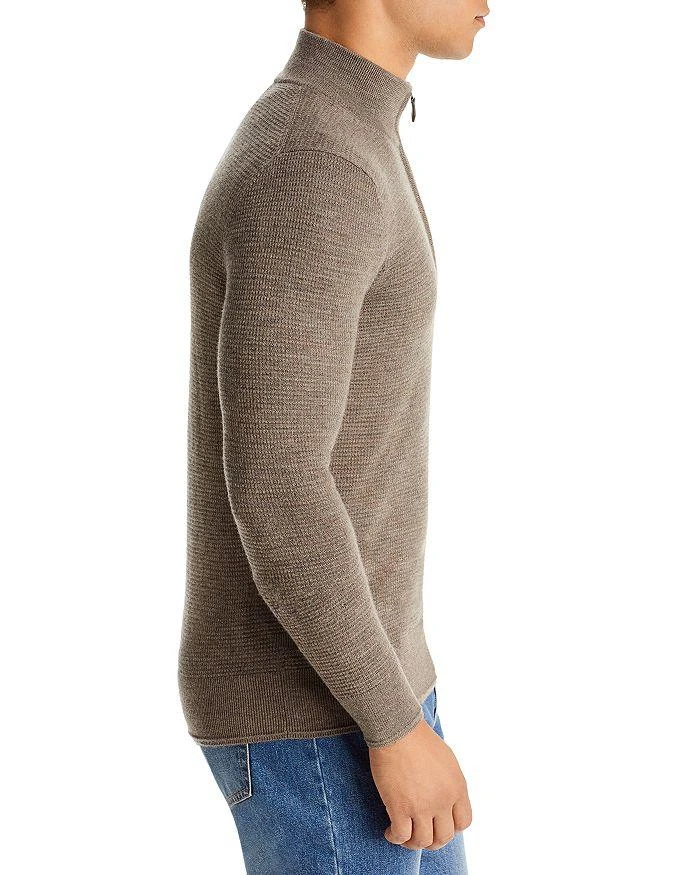 商品The Men's Store at Bloomingdale's|Waffled Merino Wool Half Zip Sweater,价格¥329,第4张图片详细描述