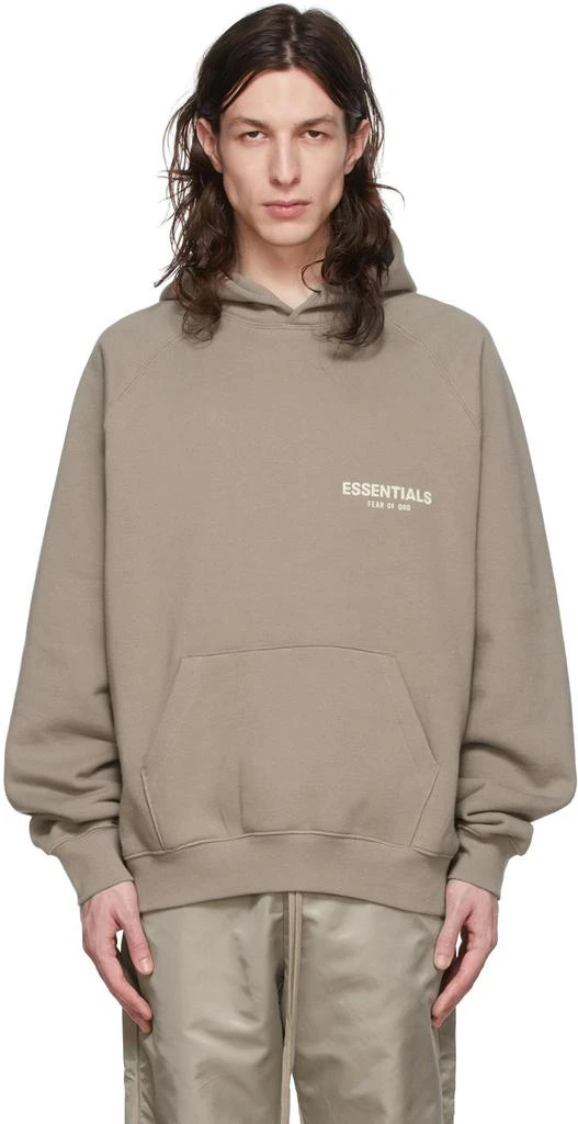 商品Essentials|Taupe Cotton Hoodie,价格¥485,第1张图片