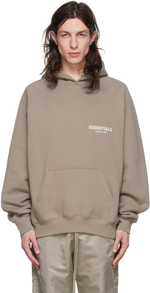 商品Essentials|灰褐色棉质连帽衫,价格¥849,第1张图片