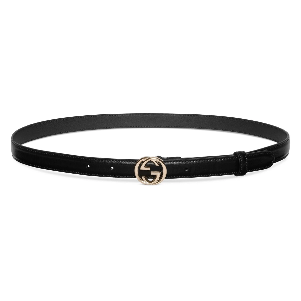 商品Gucci|【预售】 古驰 24秋冬 女士 腰带 互扣式双G搭扣腰带 813005 0YA0G 1000,价格¥3732,第1张图片