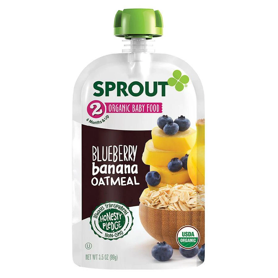 商品Sprout|Stage 2 Oatmeal Blueberry Banana,价格¥19,第1张图片