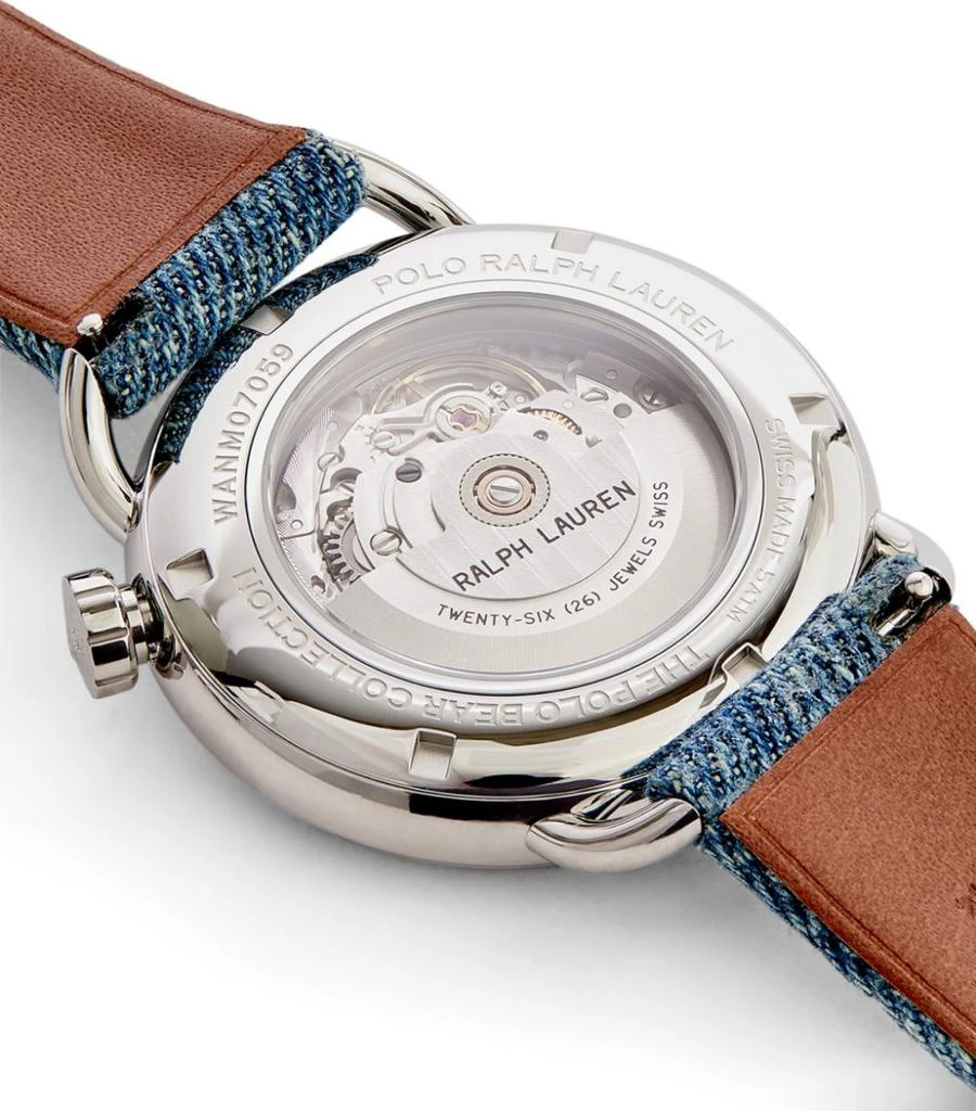 商品Ralph Lauren|Denim Flag Polo Bear Watch 42mm,价格¥15929,第3张图片详细描述