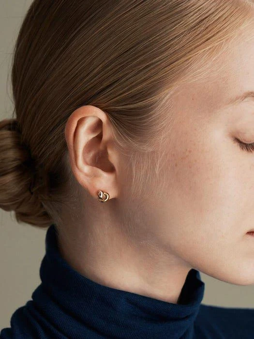 商品hyeres-lor|Etrive 14K Duet Earrings S,价格¥3278,第4张图片详细描述