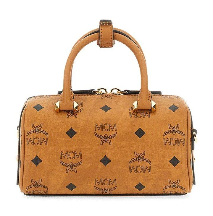 商品MCM|MCM Boston Logo Plaque Mini Tote Bag,价格¥5199,第2张图片详细描述