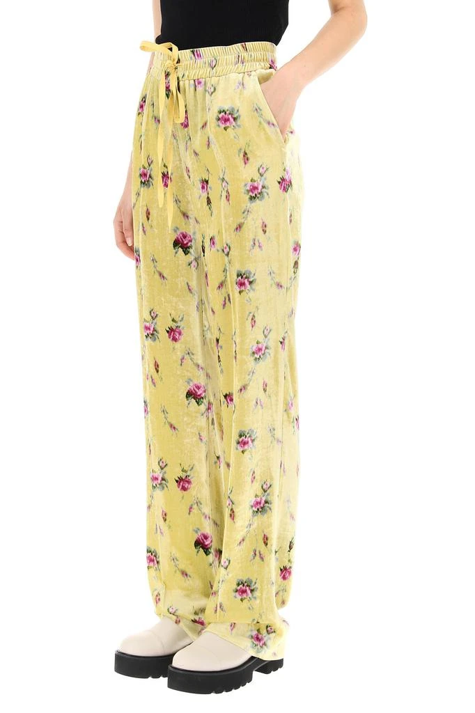 商品RED Valentino|Red valentino sweet roses print velvet trousers,价格¥2067,第4张图片详细描述