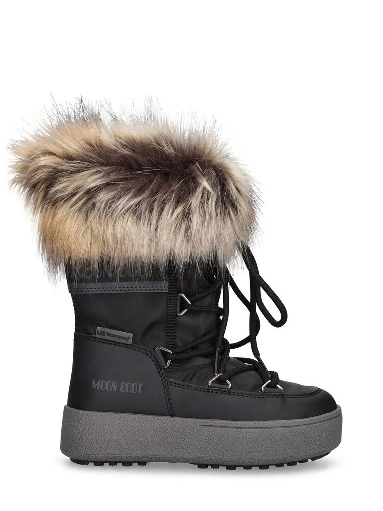 商品Moon Boot|Nylon Ankle Snow Boots W/ Faux Fur,价格¥653,第1张图片