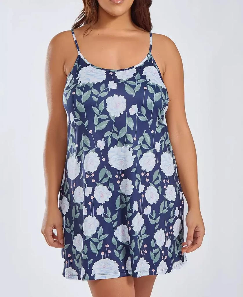 商品iCollection|Plus Size Ultra Soft Sleep Nightgown Dress,价格¥130,第1张图片