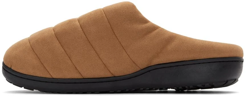 商品SUBU|SSENSE Exclusive Tan Quilted Slippers,价格¥140,第3张图片详细描述