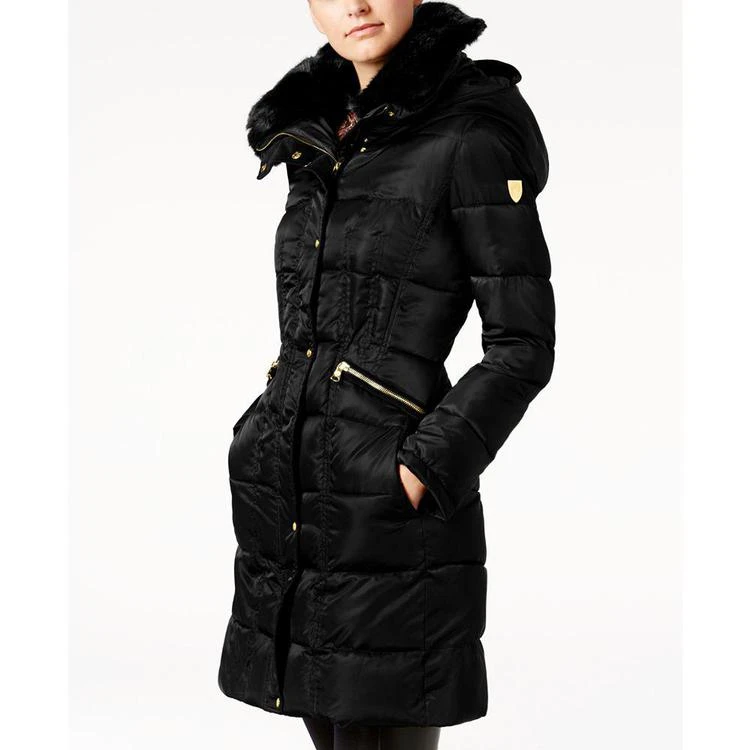 商品Vince Camuto|Faux-Fur-Trim Hooded Puffer Coat, Created for Macy's,价格¥1122,第4张图片详细描述