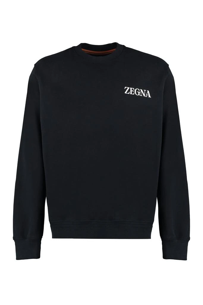 商品Zegna|Zegna Logo Printed Crewneck Sweatshirt,价格¥2857,第1张图片