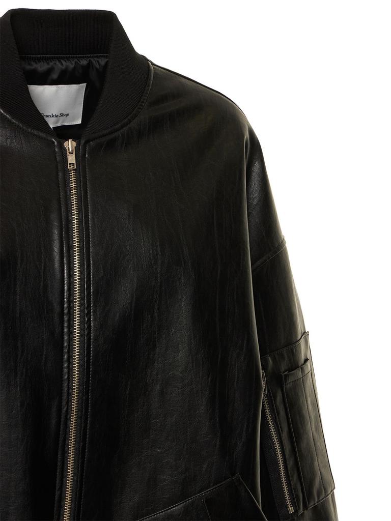 Jesse Faux Leather Long Jacket商品第3张图片规格展示