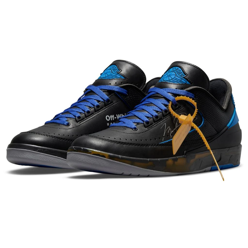 商品Jordan|Air Jordan 2 X Off-White Retro Low Black Blue,价格¥3820,第2张图片详细描述