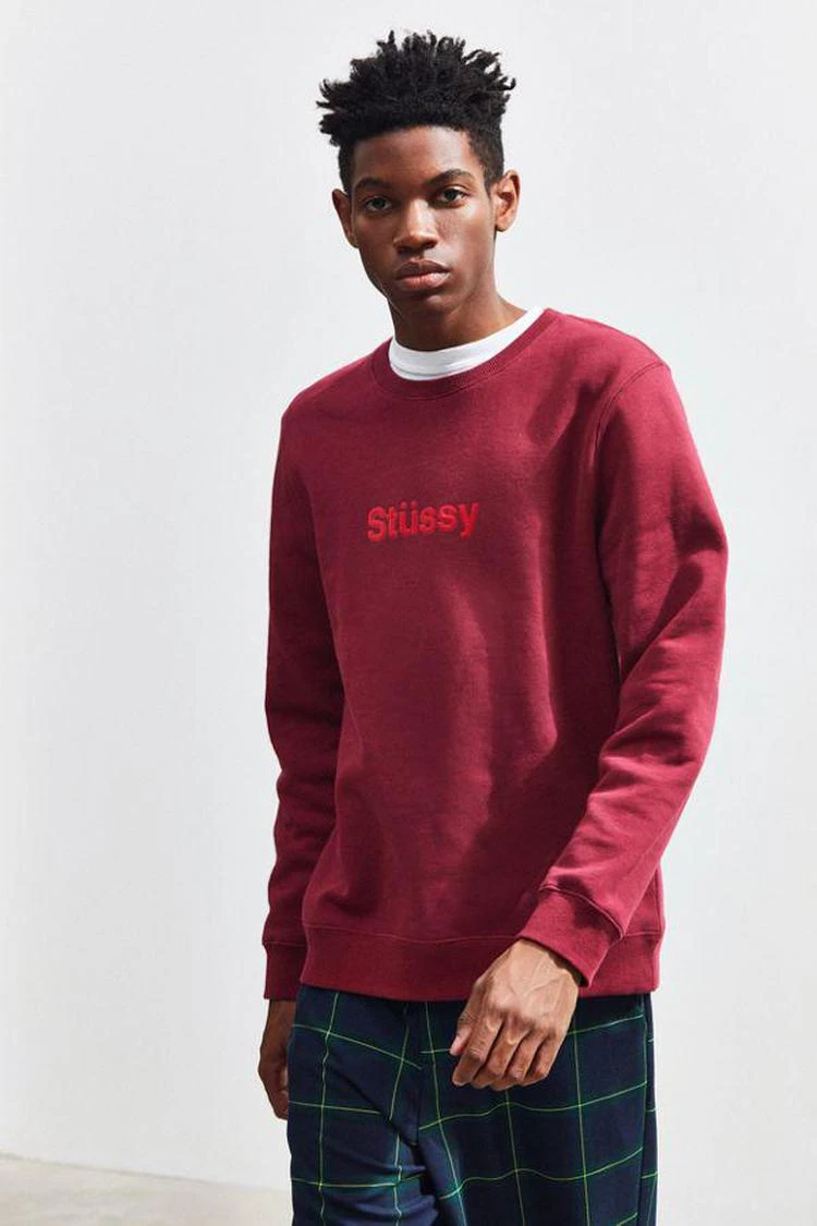 商品STUSSY|Stussy Weld Crew-Neck Sweatshirt,价格¥529,第2张图片详细描述