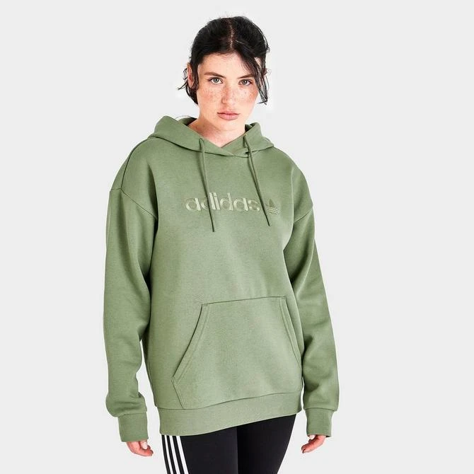 商品Adidas|Women's adidas Originals Linear Boyfriend Hoodie,价格¥185,第3张图片详细描述