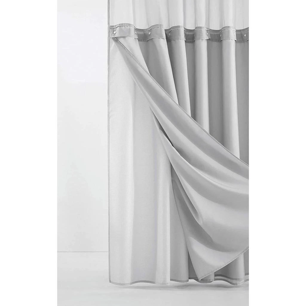 Complete Shower Curtain with Detachable Liner 商品