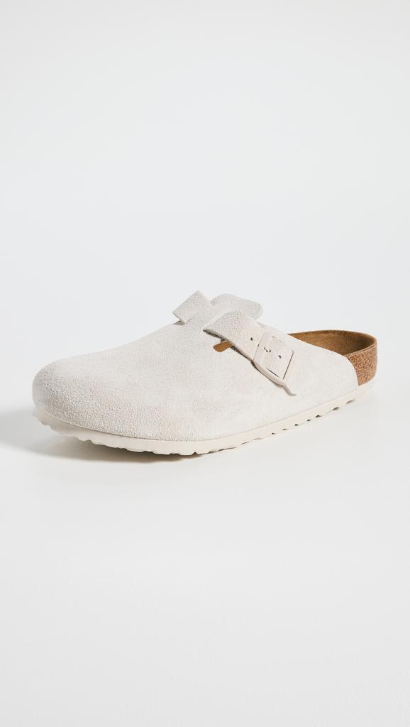 BIRKENSTOCK｜SLIPPERS ( Boston BS Antique White (1027693 Birkenstock Boston Antique White Soft Footbed 1027693
