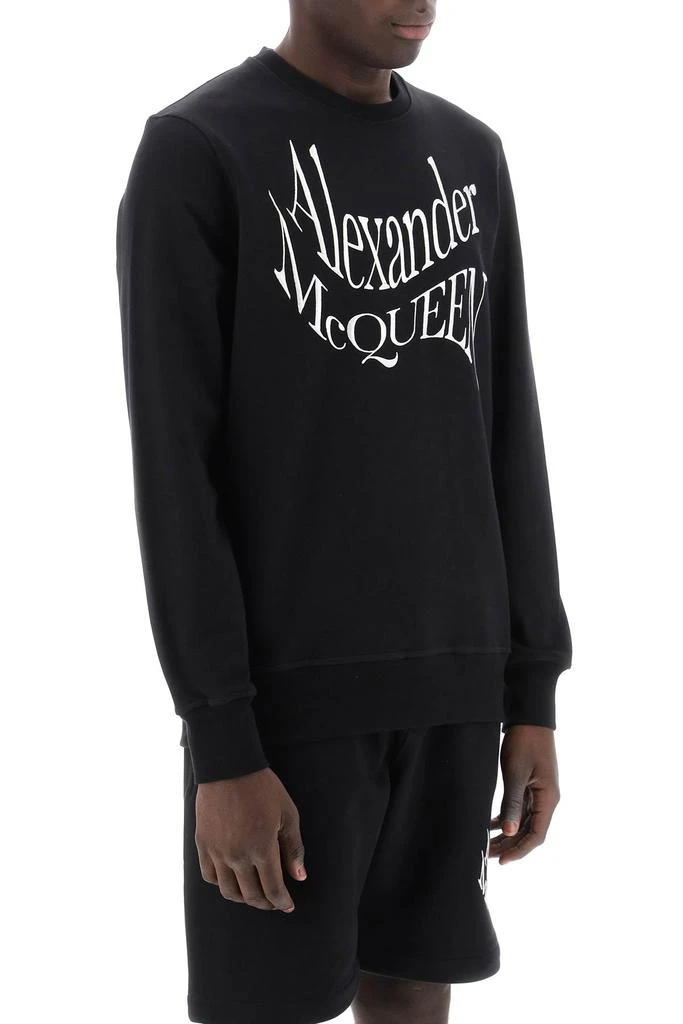 商品Alexander McQueen|warped logo sweatshirt,价格¥1936,第2张图片详细描述