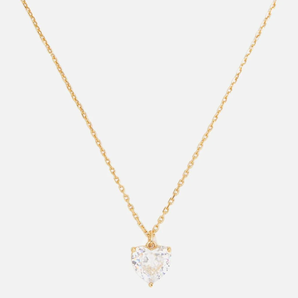 商品Kate Spade|Kate Spade New York Women's Heart Pendant - Clear/Gold,价格¥277,第3张图片详细描述