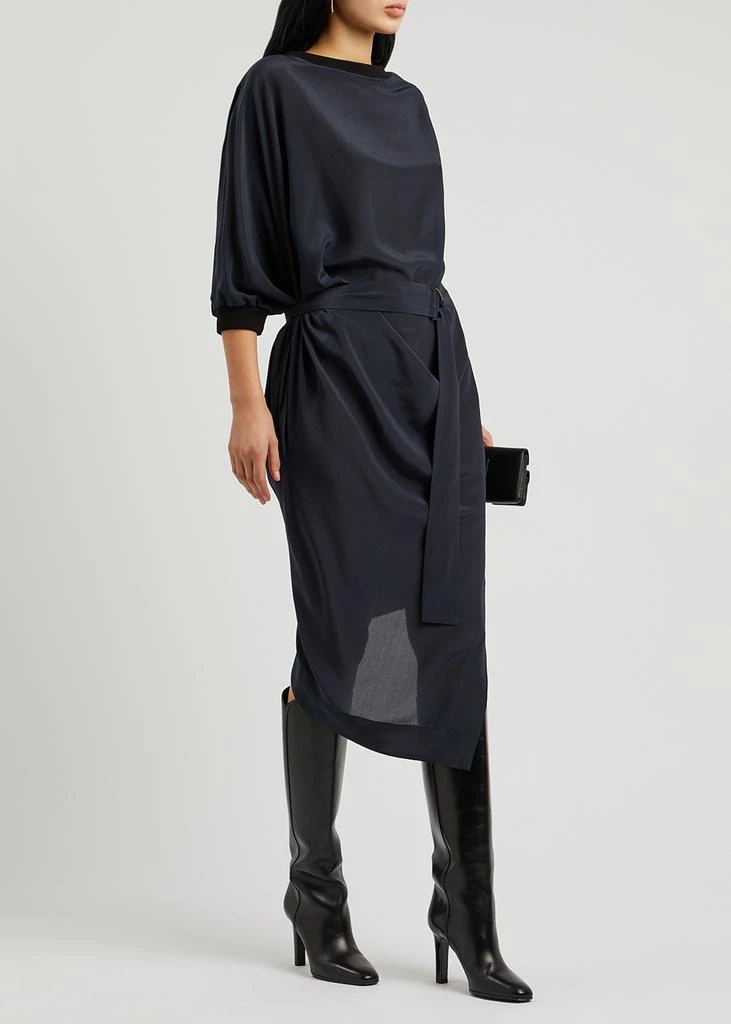 商品Vivienne Westwood|Anex draped silk crepe de chine midi dress,价格¥3371,第2张图片详细描述