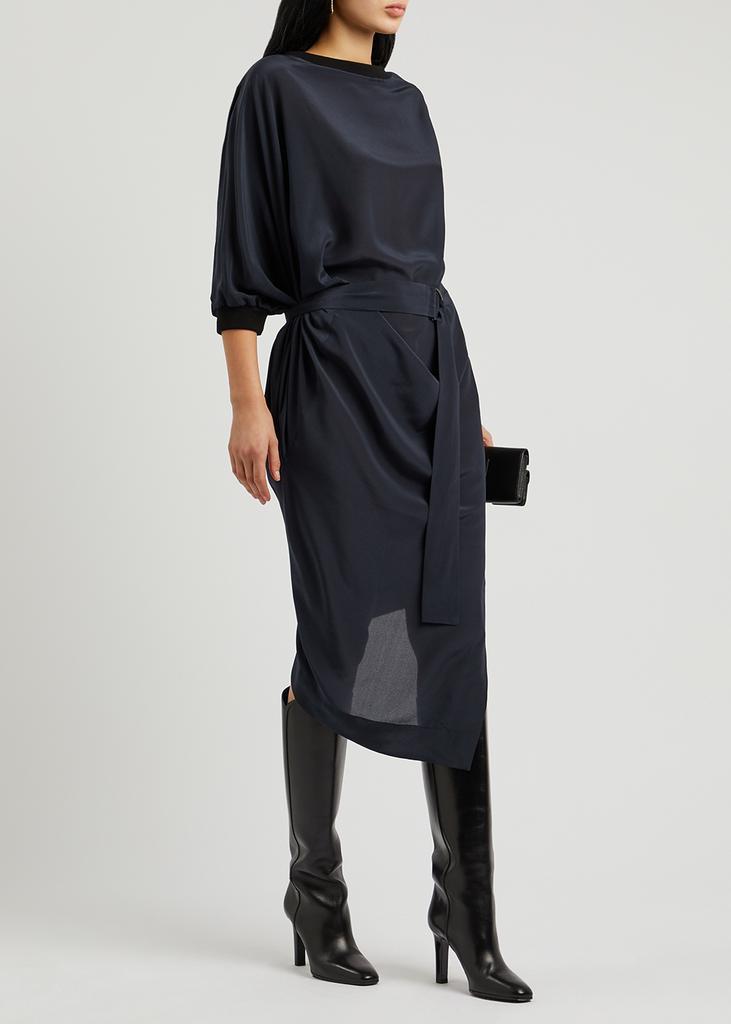 商品Vivienne Westwood|Anex draped silk crepe de chine midi dress,价格¥5559,第4张图片详细描述