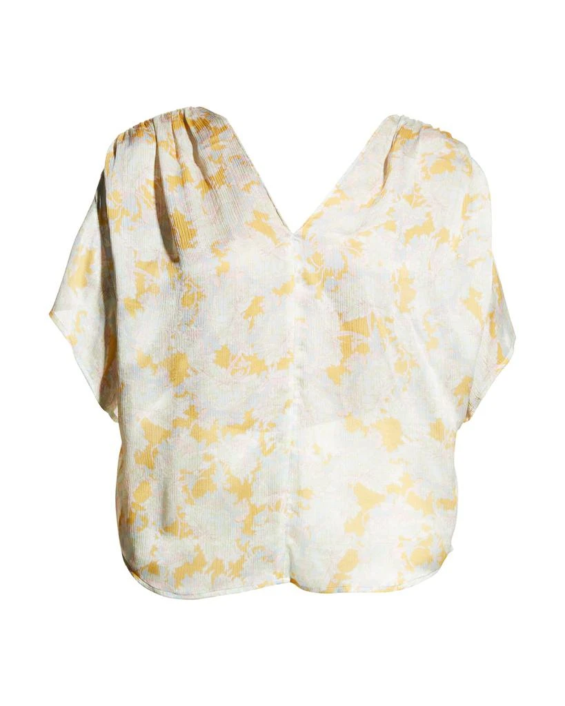 商品Vince|Lotus Ruched Short-Sleeve Silk Blouse,价格¥981,第2张图片详细描述