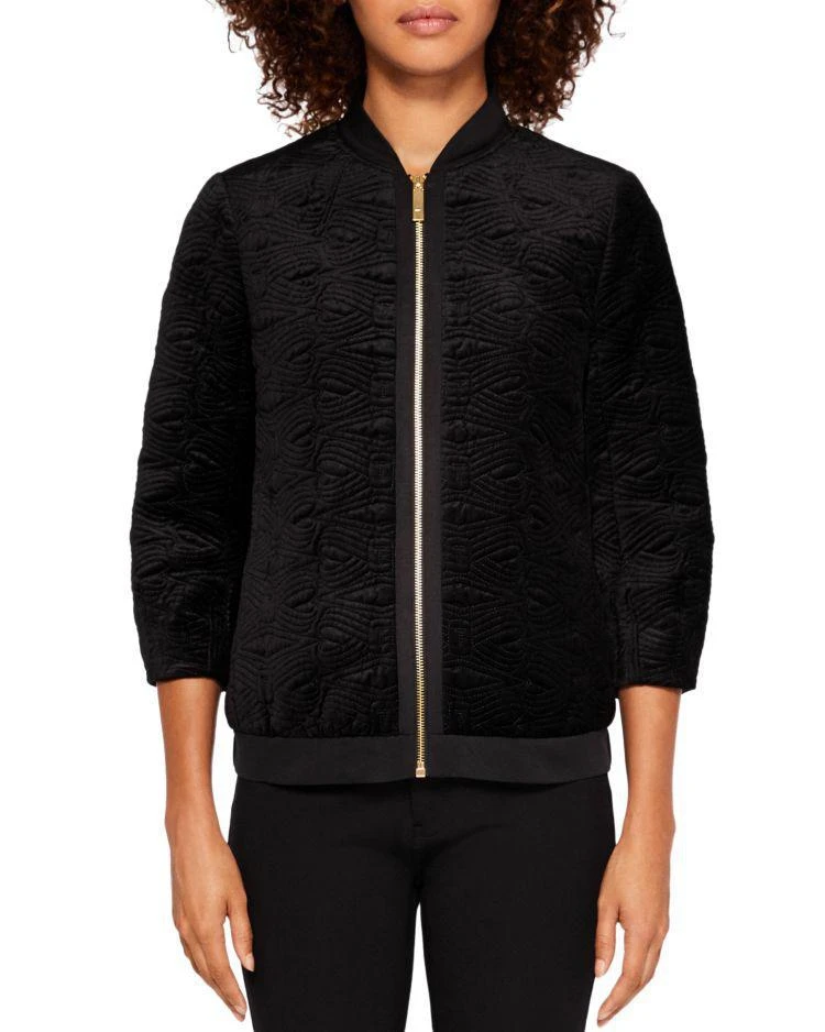 商品Ted Baker London|Bartel Quilted Velvet Bomber Jacket,价格¥1288,第1张图片