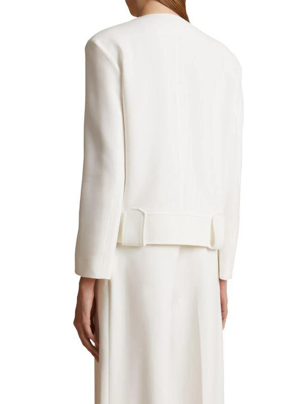商品Khaite|Laybin Melton Wool-Blend Jacket,价格¥10477,第2张图片详细描述